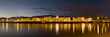 panorama sur la ville de Nantes de nuit