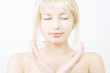 Beautiful blonde woman.