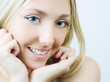 Portrait of beautiful young woman.