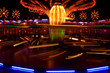 Night view at the carousel in motion Night view at the carousel in motion