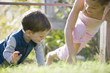 Two children playing.