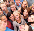 Successful group of  people smiling