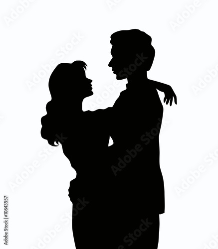 couple kissing silhouette image. Couple silhouette
