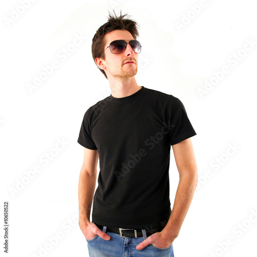 Good looking boy with sunglasses
