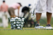 golfer practising