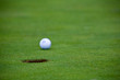 golf ball rolling