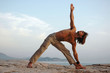 Yoga outdoors.