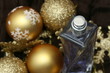 Perfume with xmas decoration
