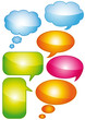 Glossy bubbles vector and isolated