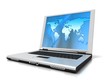 Map on laptop
