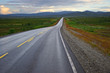 Picturesque autumn landscape with the road Picturesque autumn landscape with the road