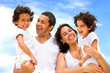 happy family smiling