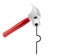 Illustration: red hammer curve nail red hammer curve nail