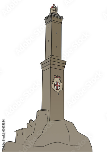 Illustration: lanterna di genova lanterna di genova