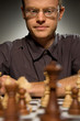 Thoughtful chess master