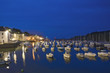 bretagne; belle-île; port de Sauzon au crépuscule