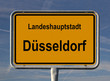 Ortsschild Landeshauptstadt Düsseldorf