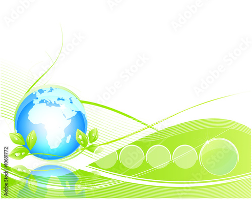 Illustration: Ecology background Ecology background