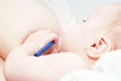 newborn baby breastfeeding
