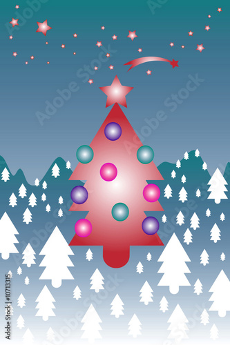 Illustration: Noël étoilé Noël étoilé