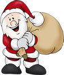 Weihnachtsmann mit Geschenken