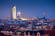 leipzig skyline at night leipzig skyline at night