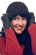 Photo: Attractive Woman Holds Her Cap Attractive Woman Holds Her Cap