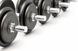 Illustration: Dumbbell on White Dumbbell on White
