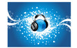 globe with headphone