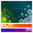 Colorful abstract floral backgrounds