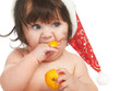 eating orange