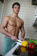 Sexy Man at the Kitchen