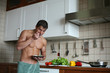 Sexy Man at the Kitchen