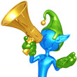 Elf With Megaphone