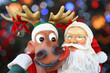 Santa Claus and reindeer