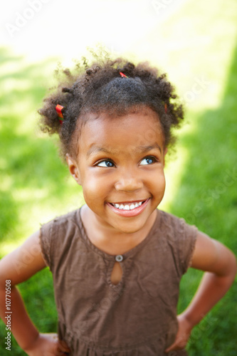 Photo : Cute African kid smiling Cute African kid smiling