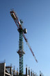 Big crane and new building.