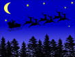 Santa Claus in the sky