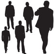 business people silhouettes vector business people silhouettes vector
