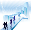 Businesspeople in a hurry Businesspeople in a hurry