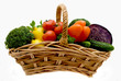 Basket with vegetables