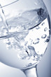 water pouring into glass