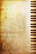 old piano paper