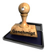 stamp genehmigt