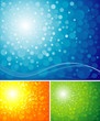 Three different colors of blur radiance background.