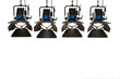 Four searchlights. Four searchlights.