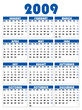 calendrier  2009 anglais