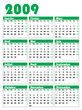 Calendrier 2009 français