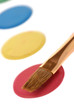 Paintbrush and paint