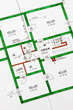 Bauplan eines Hauses